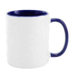 Caneca para Sublimação Alça e Interior Azul Escuro 2