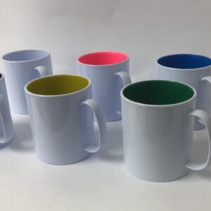 Caneca Polímero interior colorido