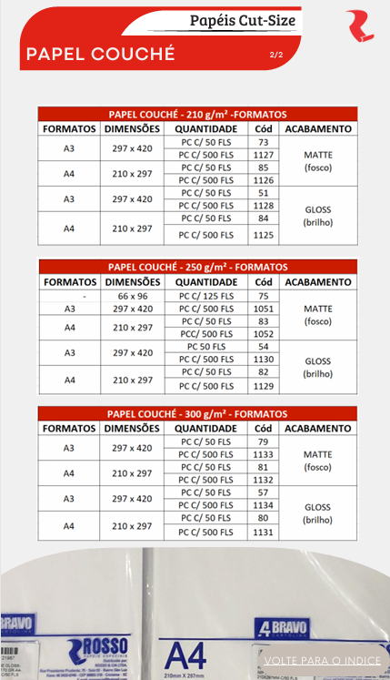 Papel Couché - Imagem 3